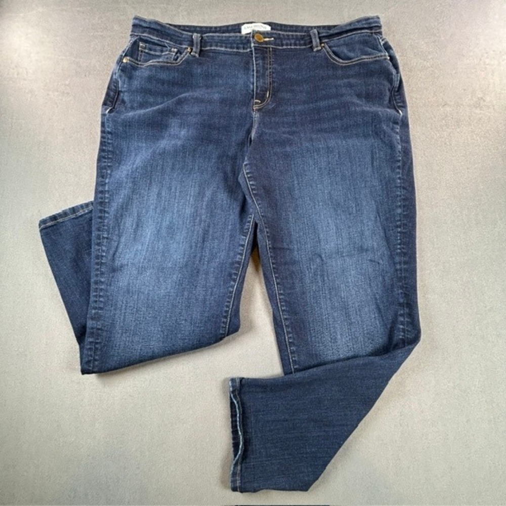 Lane Bryant Dark Wash Skinny Ankle Jeans Stretch 18